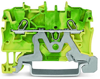 2-conductor ground terminal block 1 mm² suitable for Ex e II applications green-yellow