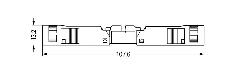 Plug with strain relief housing 2-pole black – Image 3 of 3