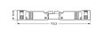Plug with strain relief housing 3-pole black