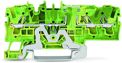 3-conductor ground terminal block 2.5 mm² suitable for Ex e II applications green-yellow