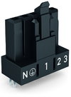 Socket for PCBs straight 5-pole black