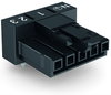 Socket for PCBs angled 5-pole black