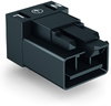 Plug for PCBs angled 3-pole black