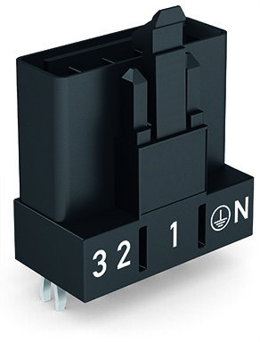 Plug for PCBs straight 5-pole black