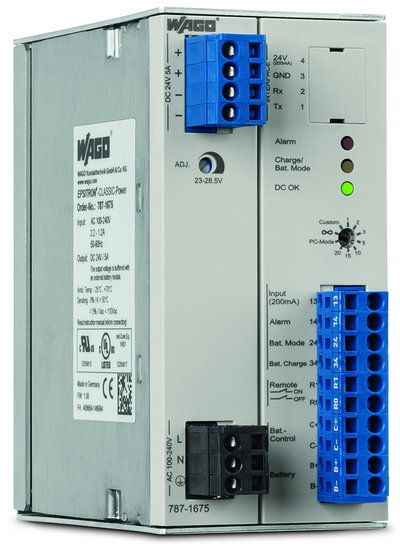 Switched-mode power supply with integrated charger and controller Classic 1-phase