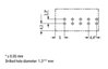 Socket for PCBs straight 5-pole black