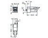 Socket for PCBs straight 2-pole gray
