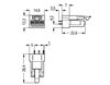Socket for PCBs straight 3-pole black
