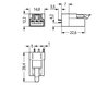 Plug for PCBs straight 3-pole black