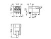 Plug for PCBs angled 3-pole black
