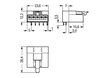Plug for PCBs angled 5-pole black