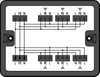 Distribution box Single-phase current (230 V) 1 input black