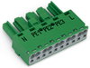 Socket 5-pole Cod. Q green