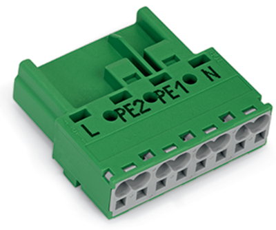Plug 4-pole Cod. Q green