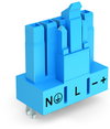 Socket for PCBs straight 5-pole blue