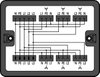 Distribution box Three-phase to single-phase current (400 V/230 V) 1 input black