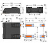 SMD PCB terminal block push-button 0.75 mm² black