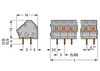 PCB terminal block 2.5 mm² Pin spacing 5/5.08 mm gray
