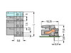 THT female header angled Pin spacing 7.5 mm gray