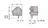 Stackable PCB terminal block 2.5 mm² Pin spacing 10/10.16 mm orange