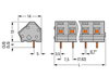 PCB terminal block 2.5 mm² Pin spacing 7.5/7.62 mm gray