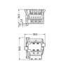 Linect® T-connector 3-pole 1 input white
