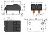 THR PCB terminal block push-button 0.75 mm² black