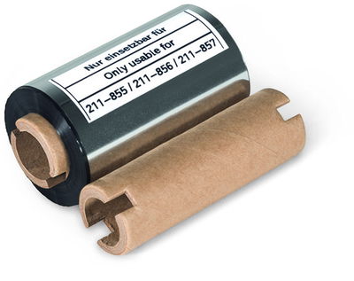 Thermal transfer ink ribbon for Smart Printer for self-laminating labels black