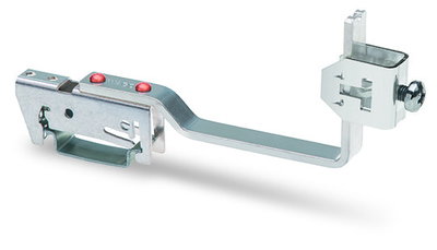 Busbar carrier for busbars Cu 10 mm x 3 mm flexible silver-colored