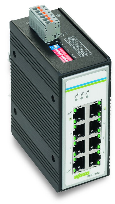 Industrial-Switch 8 Ports 1000Base-T black