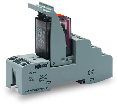Relay module Nominal input voltage: 115 VAC 4 changeover contacts