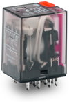 Basic relay Nominal input voltage: 24 VAC 4 changeover contacts