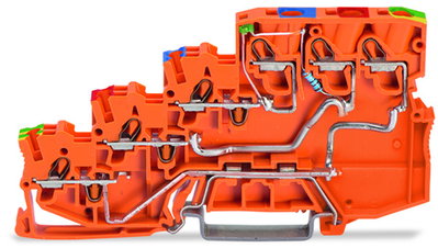 4-conductor sensor supply terminal block LED (green) Power supply from control panel side orange