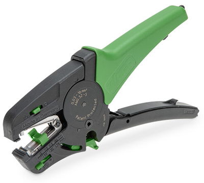 Wire stripper “Quickstrip Vario” Standard, 0.03 mm² … 10 mm² with wire cutter green/black