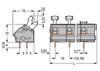 PCB terminal block push-button 2.5 mm² gray