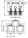 Plug-in current transformer Primary rated current: 35 A Secondary rated current: 1 A