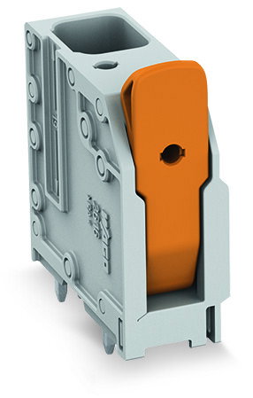 PCB terminal block lever 16 mm² gray