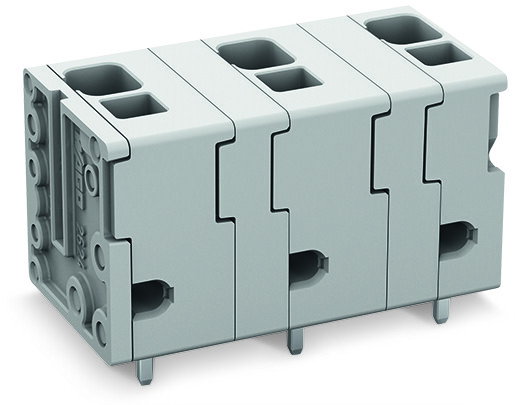 PCB terminal block 4 mm² Pin spacing 11.5 mm gray