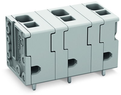 PCB terminal block 4 mm² Pin spacing 11.5 mm gray
