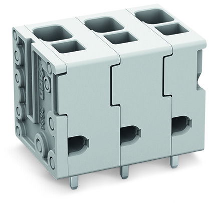 PCB terminal block 4 mm² Pin spacing 7.5 mm gray