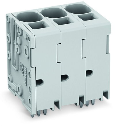 PCB terminal block 16 mm² Pin spacing 10 mm gray
