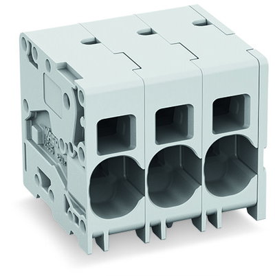 PCB terminal block 16 mm² Pin spacing 10 mm gray