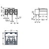 Plug for PCBs angled 3-pole white