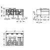 Plug for PCBs angled 4-pole gray