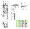 Mounting carrier for 3-conductor terminal blocks 221 Series - 4 mm² white
