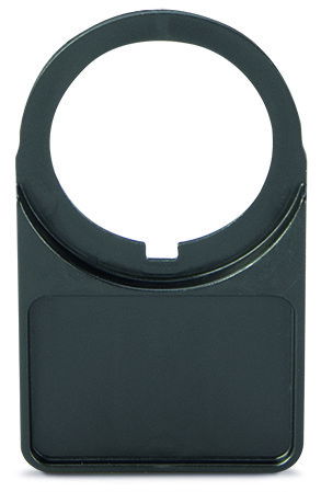 Universal push-button border halogen-free black