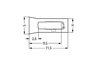Operating tool made of insulating material white