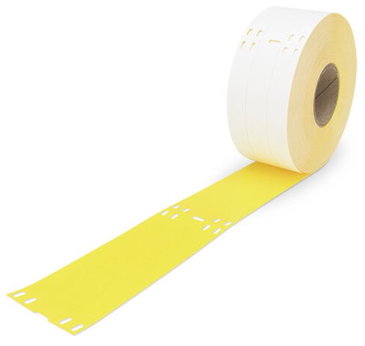 Cable tie marker for Smart Printer for use with cable ties yellow