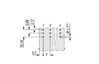 THT male header 1.2 x 1.2 mm solder pin angled light gray