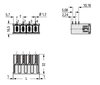 THT male header 1.2 x 1.2 mm solder pin angled light gray